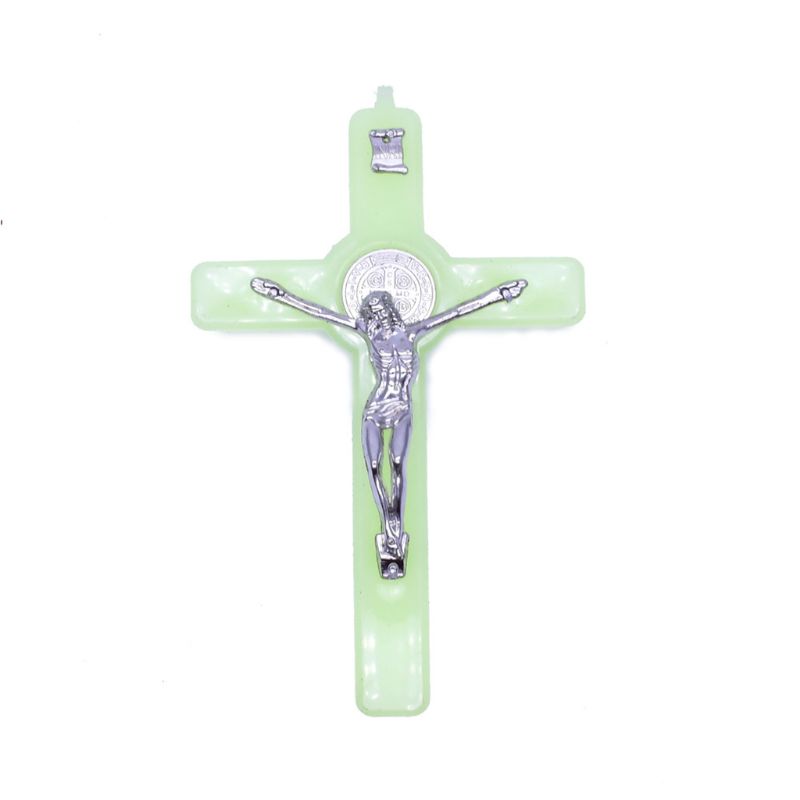 Description Picture 2 of itemPlastic Luminous Metal for Cross Church Relics Jesus on the Stand for Cross Wall Crucifix