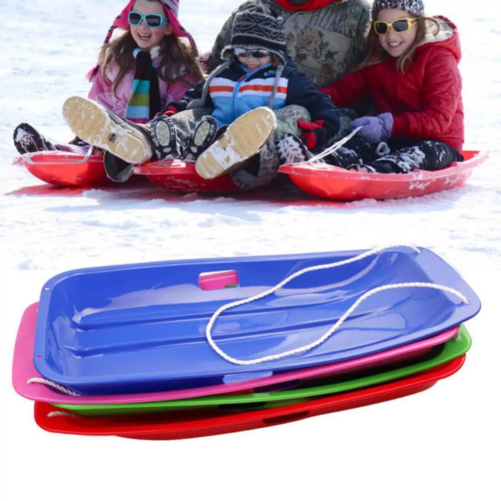 Winter Toboggan Sled Pull Ropes for Outdoor Activities  Children