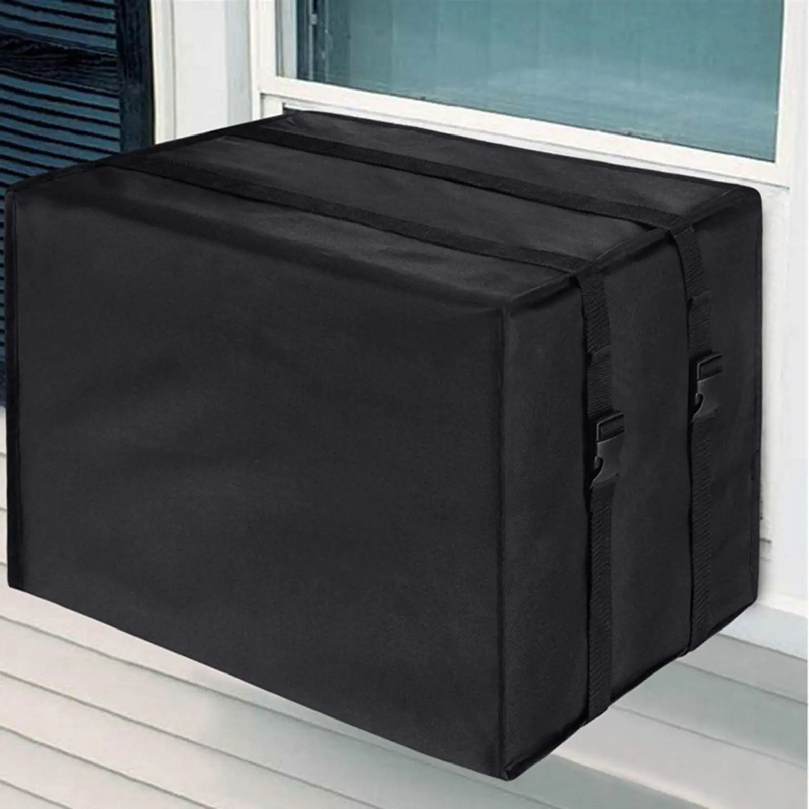 Outside Air Conditioner Cover PVC Coated Adjustable Protector Overcovers 600D Oxford Cloth