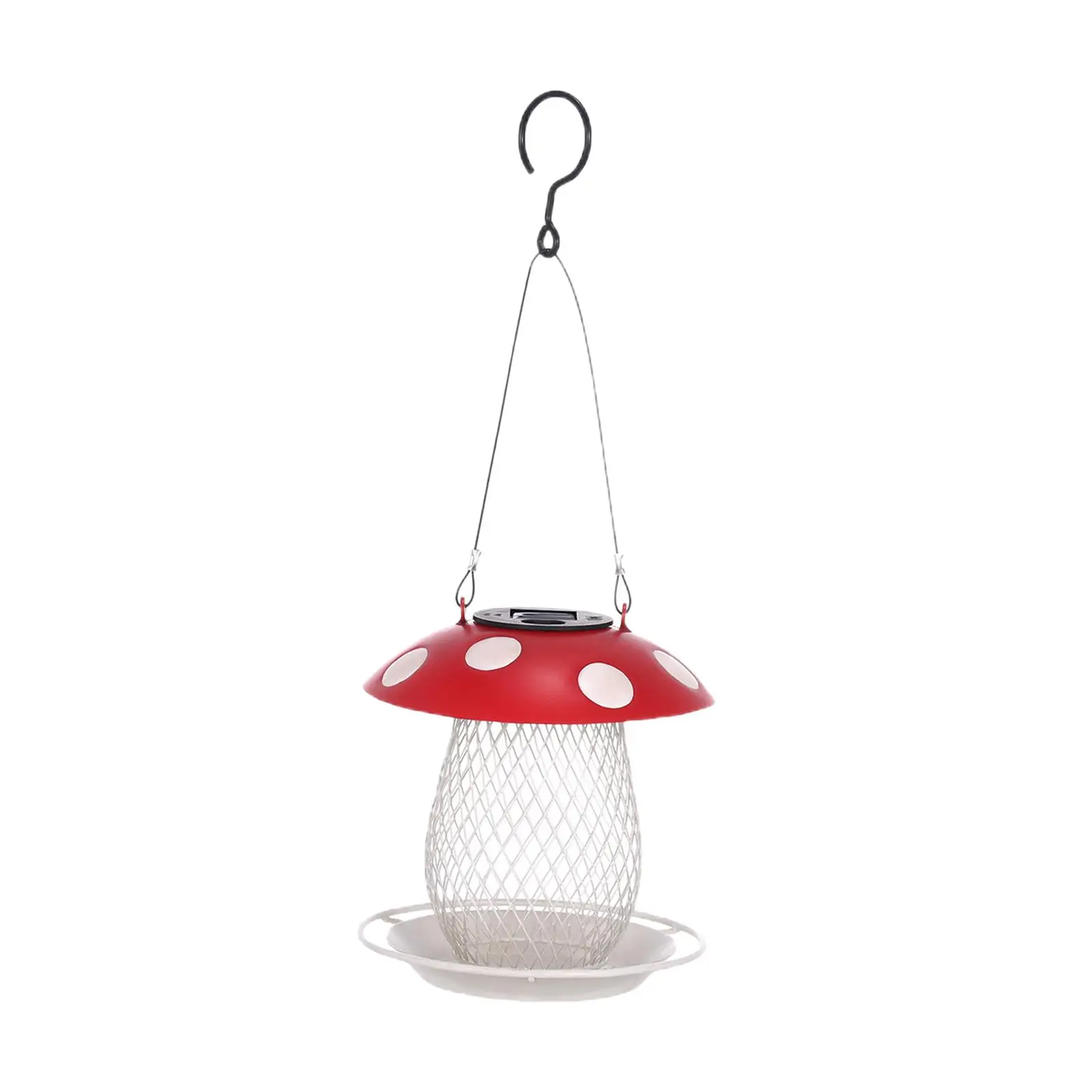 Solar Bird Feeder Garden Lantern Waterproof Lamp for Outside Ornament