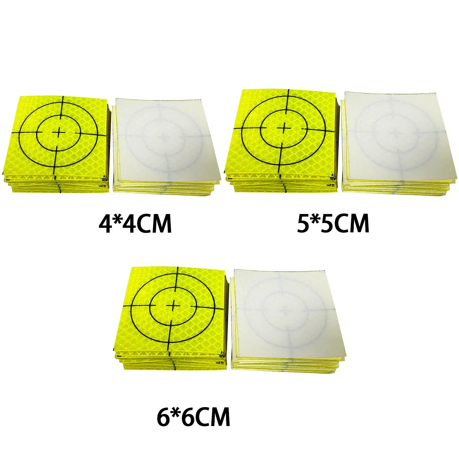 100Pcs Acrylic Reflective Tape Survey Targets Reflector Target Sheets for Tunnel Engineering Bridge Engineering Ship Inspection
