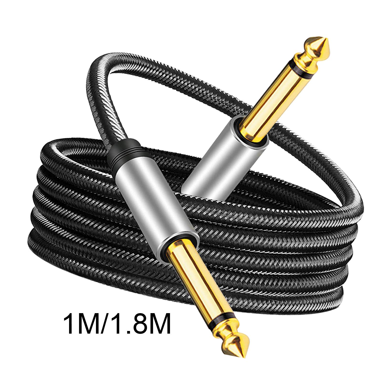 Description Picture 6 of item6.35mm Guitar Cable Instrument Cable jack Braided for Keyboard Bass