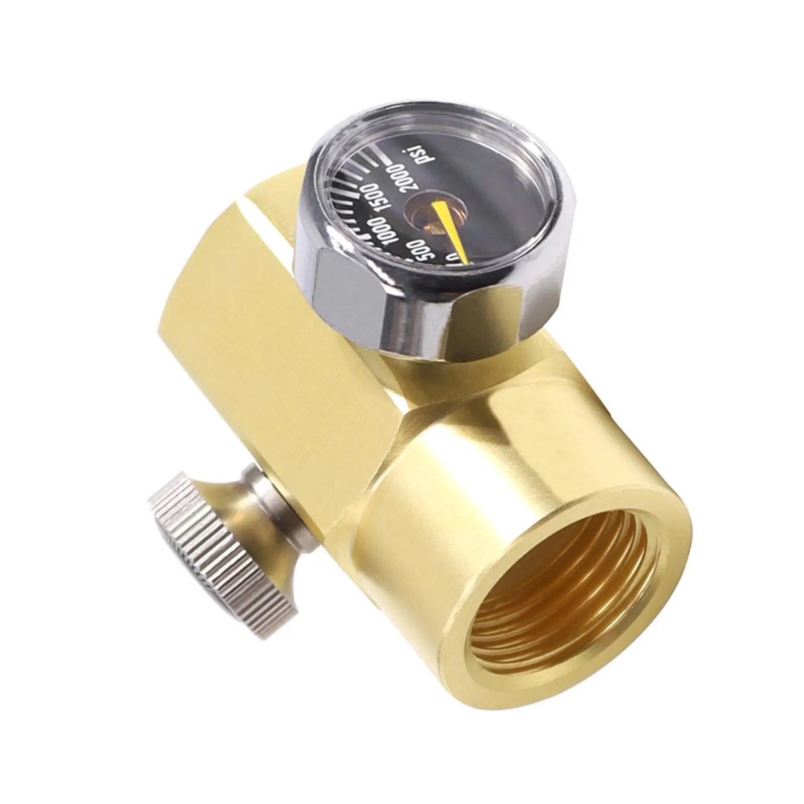 Brass CO2 Cylinder Refill Adapter Connector W21.8-14 Soda Refill Bottle CO2 Cylinder Filling Adapter