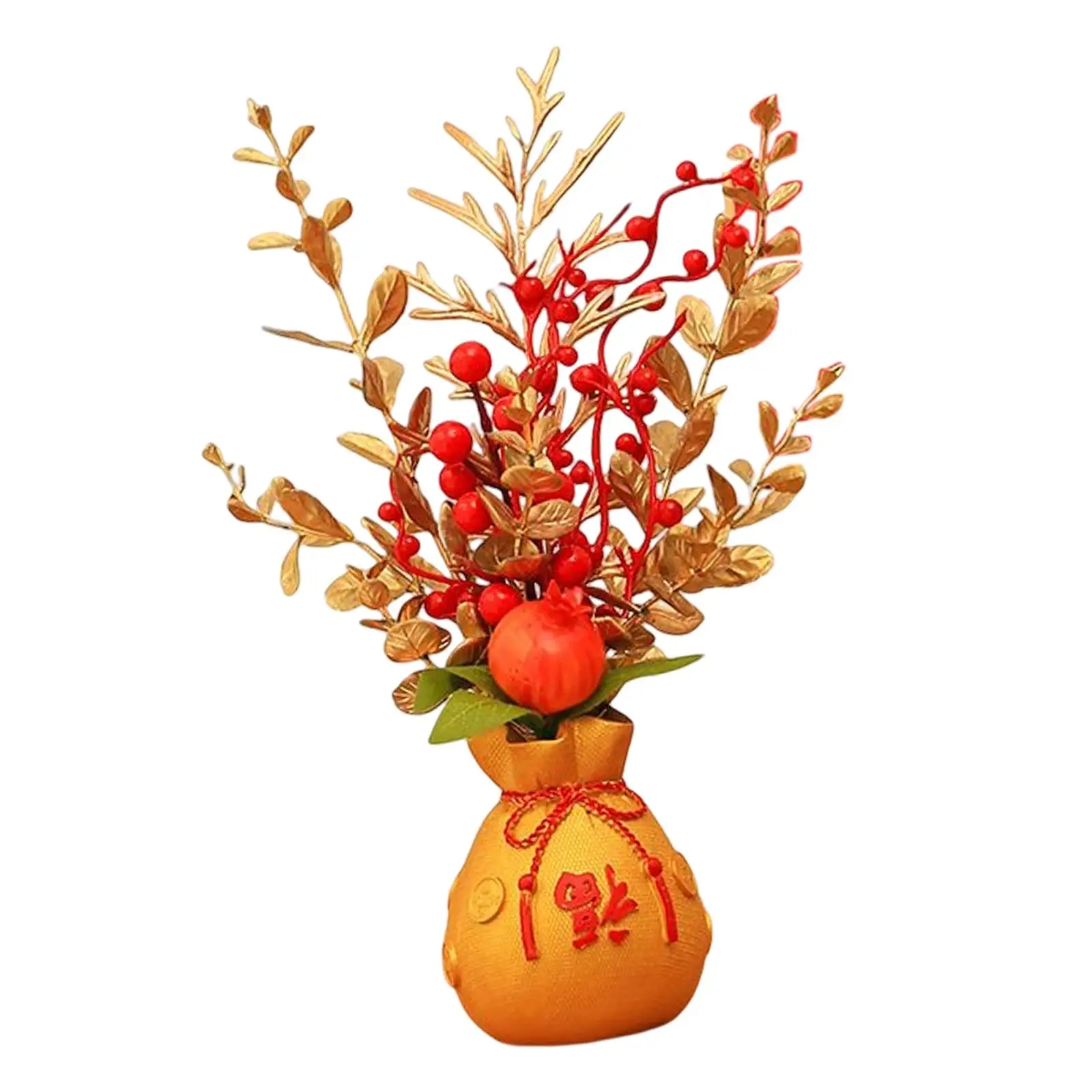 Flower Basket Ornament Decoration Artificial Potted Flower for Wedding Home
