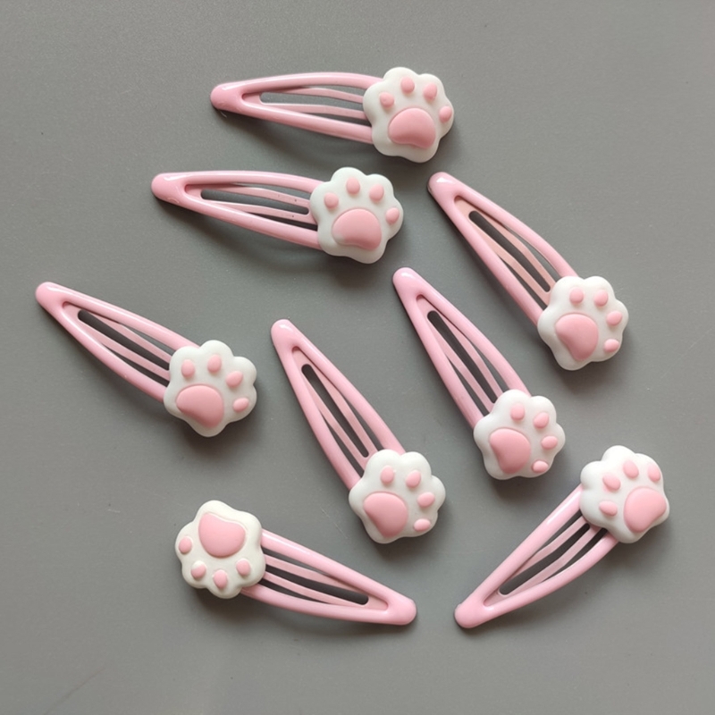 M2EA Cartoon Paw Form Haarnadeln Heißer Mädchen Cartoon Haar Clip Kopfschmuck Y2k Stil Cartoon Paw Haar Clip für Frau – Detail 4
