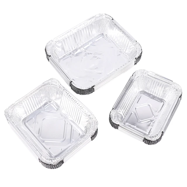 Rectangular Tinfoil Tray, Bbq Special Thickened Bowl, Takeaway Commercial,  Baking Disposable Aluminum Foil Packaging Box - Temu Israel