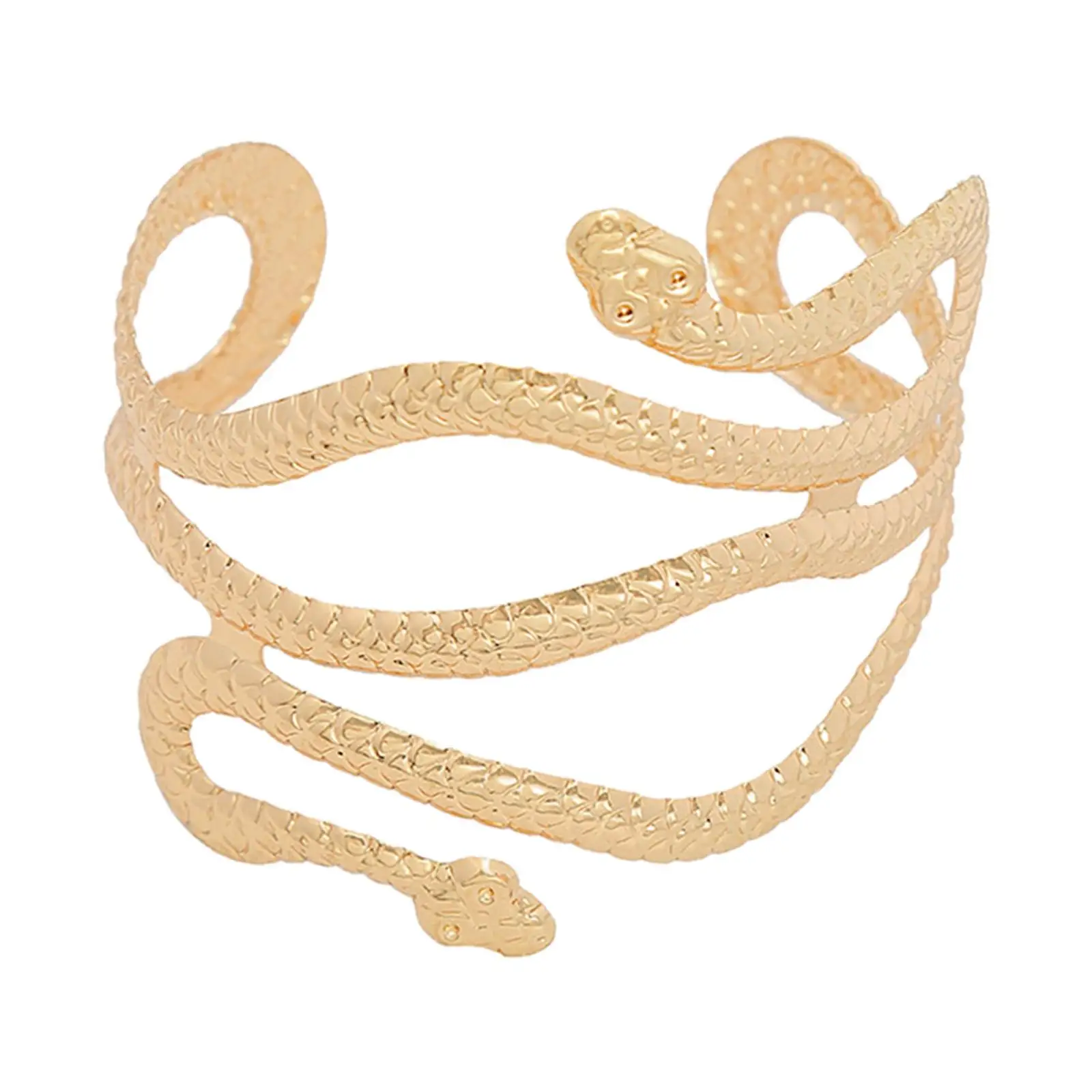 Upper Arm Cuff, Swirl Snake Wrap Chic Armband Jewelry Bracelet for Wedding Girls Women