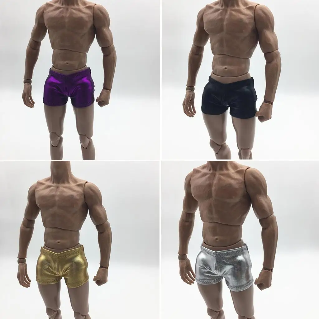 1/6 Scale Mans Artificial Leather Underwear Shorts For 12``   Figures