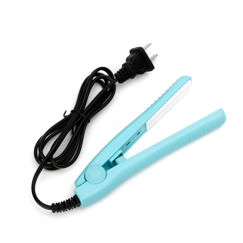 Description Picture 2 of itemNEW Hot Mini Portable Black Pink Blue Ceramic Iron Hair Straightener Curler
