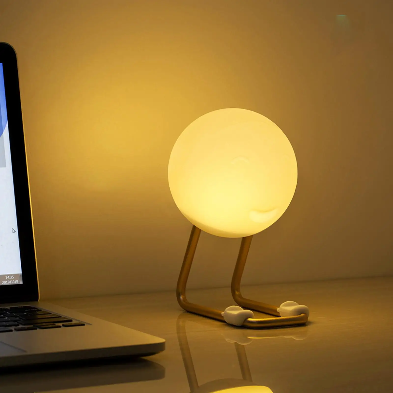 Silicone Night Light Bedside Lamp with Phone Holder USB Desktop Bedroom Sleeping Lights for Nursery Girls Boys  Kids Baby
