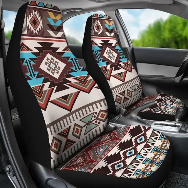 Colorful Ethnic Aztec Boho Chic Bohemian Pattern Car deals Seat Covers Pair, 2 Front Seat Covers, Car Seat Protector, Car Accessory, Seat Cover