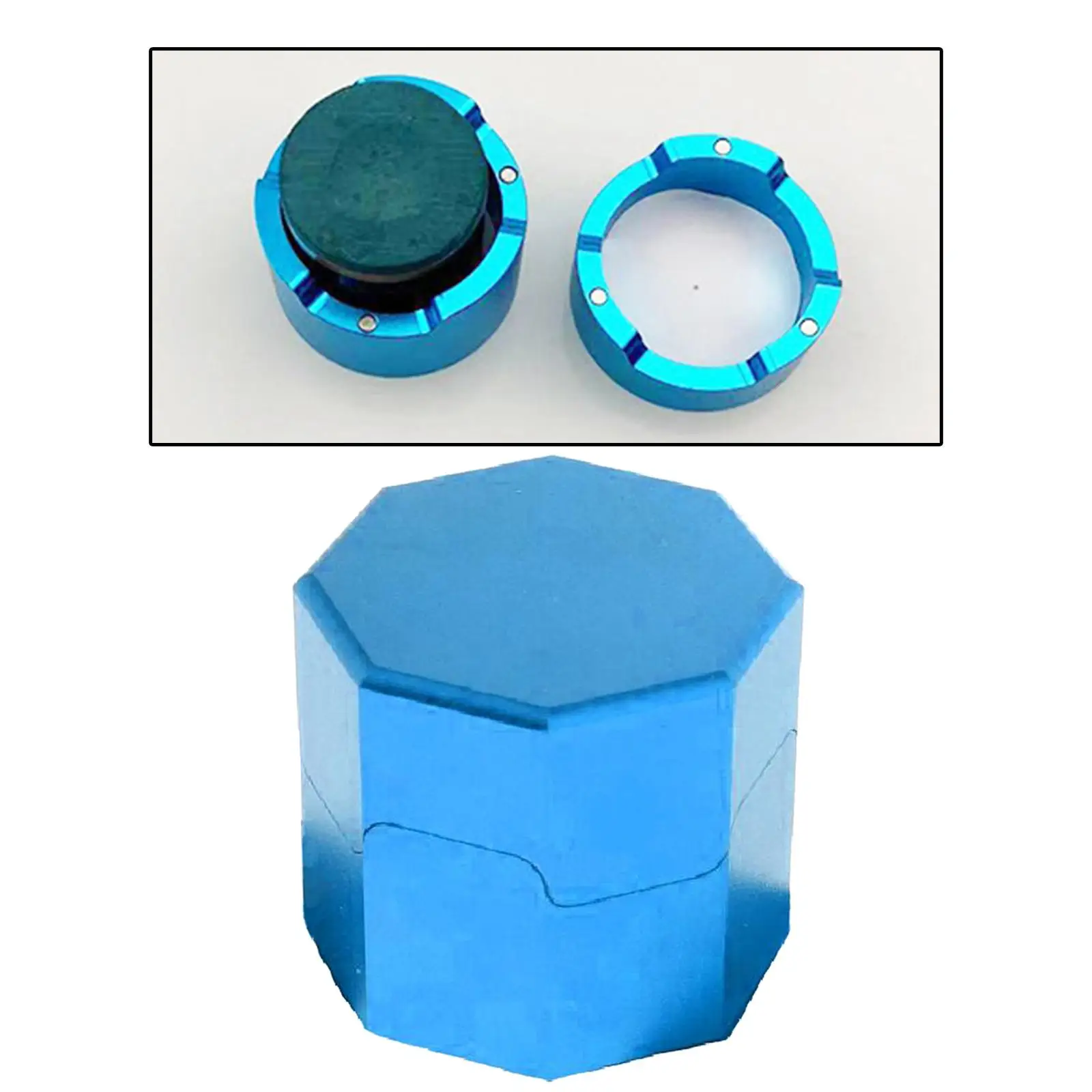 Octagonal Chalk Holder Pool Table Accessories for Pocket Chalker Mini Carrier