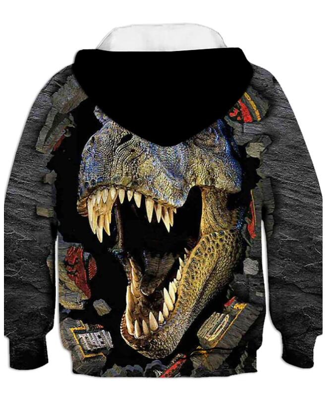 New Fashion Dinosaur Hoodie - Animals Aso