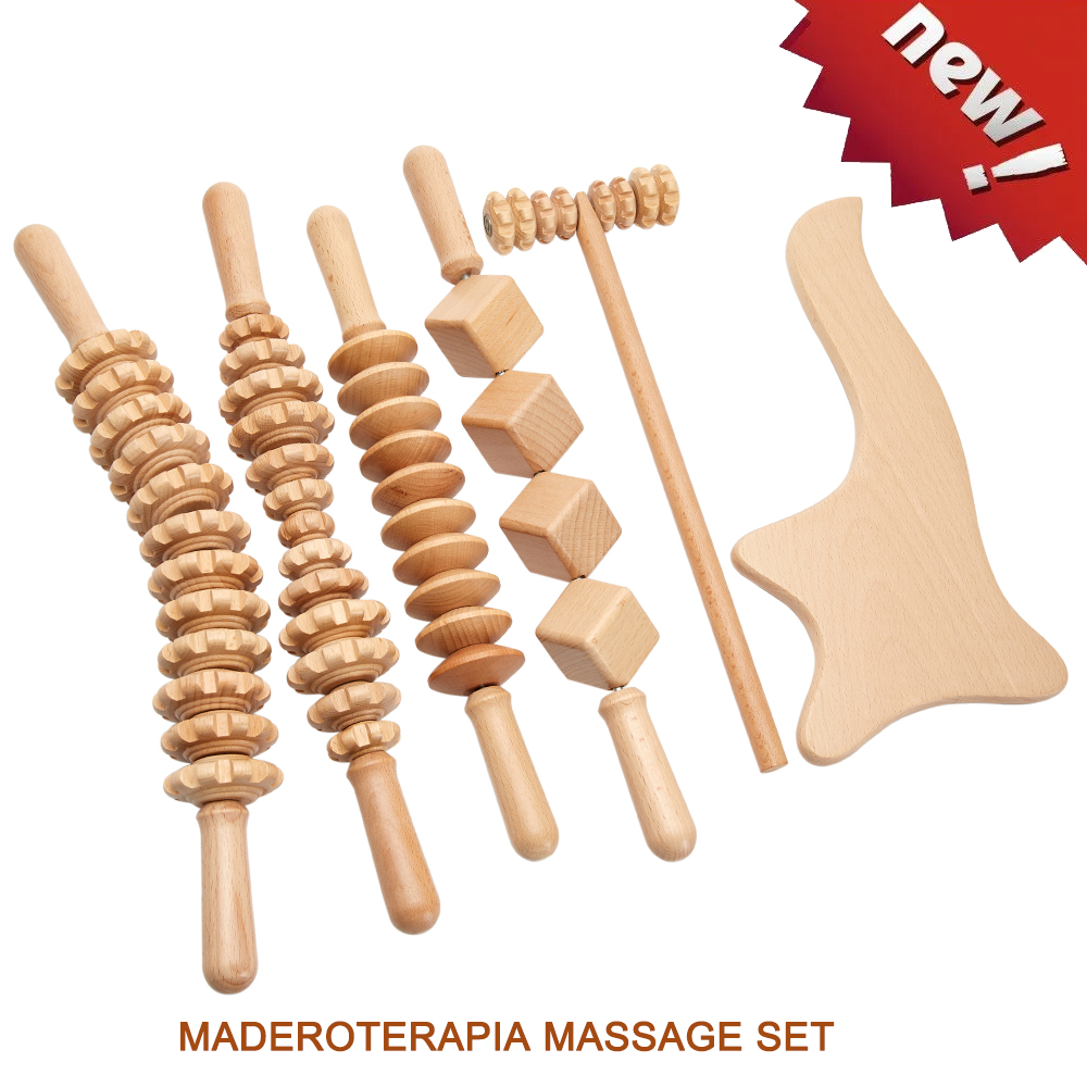 Best of Wood Therapy Massage Set Maderoterapia Massager Roller Anti Cellulite Slimming Gua Sha Massager For Body Back Foot Masajeador Reviews & Tips