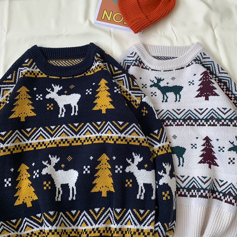 Deer Print Sweater 7