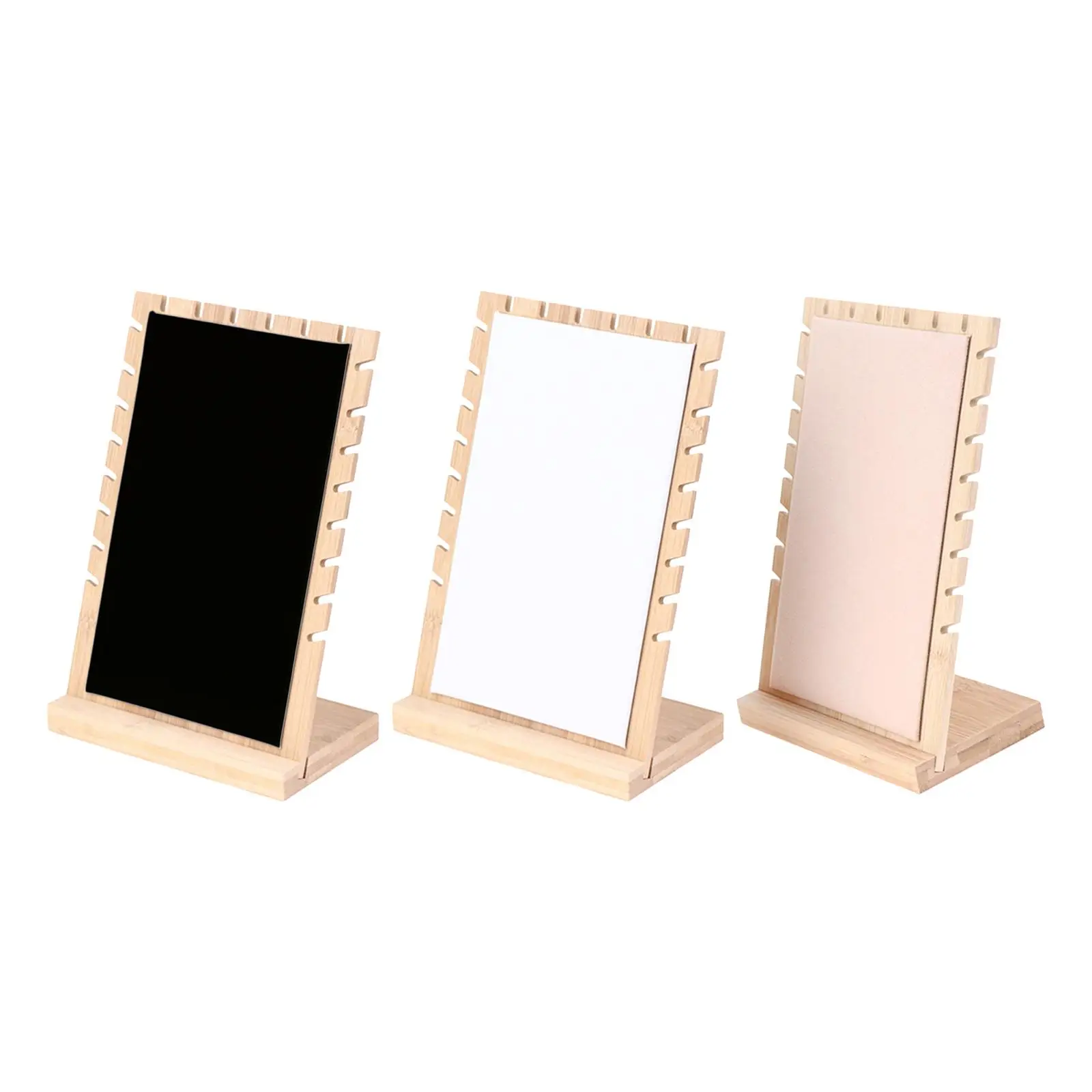Jewelry Display Stand Wooden Board Freestanding Showing Rack Necklace Display Board for Earring Display Case Jewelry Store