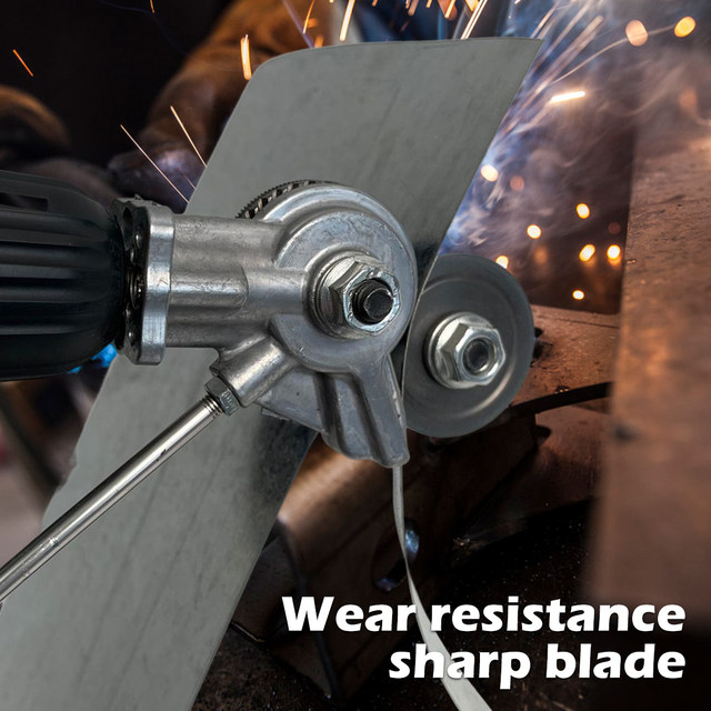 Taglierina Per Lamiera Per Trapano - Accessorio Per Taglio Veloce Di Metall - Foto 9