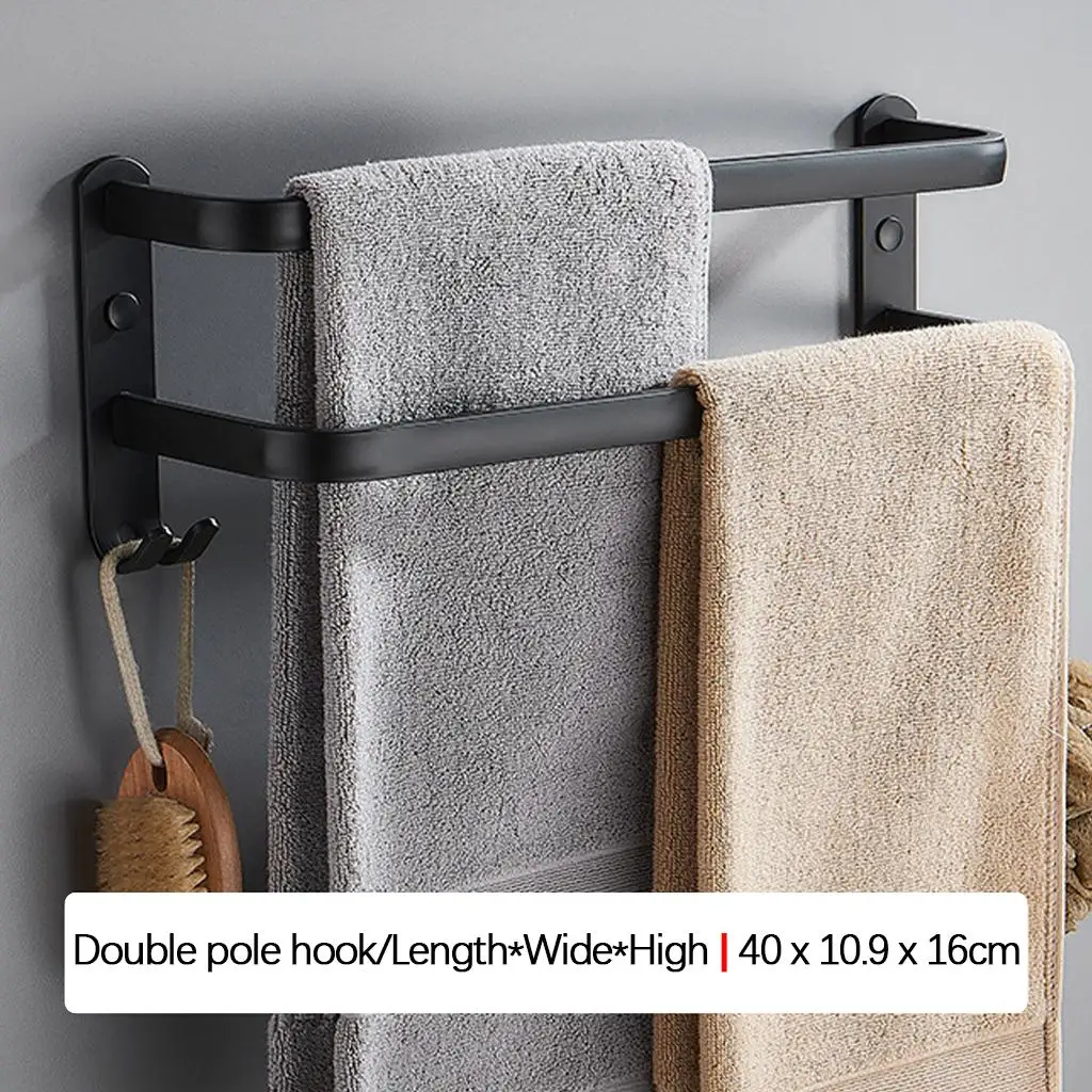 Bathroom Towel Racks, Towel Bar, Aluminum Alloy Bathroom Towel Rack Bathroom Towel Bar Holder