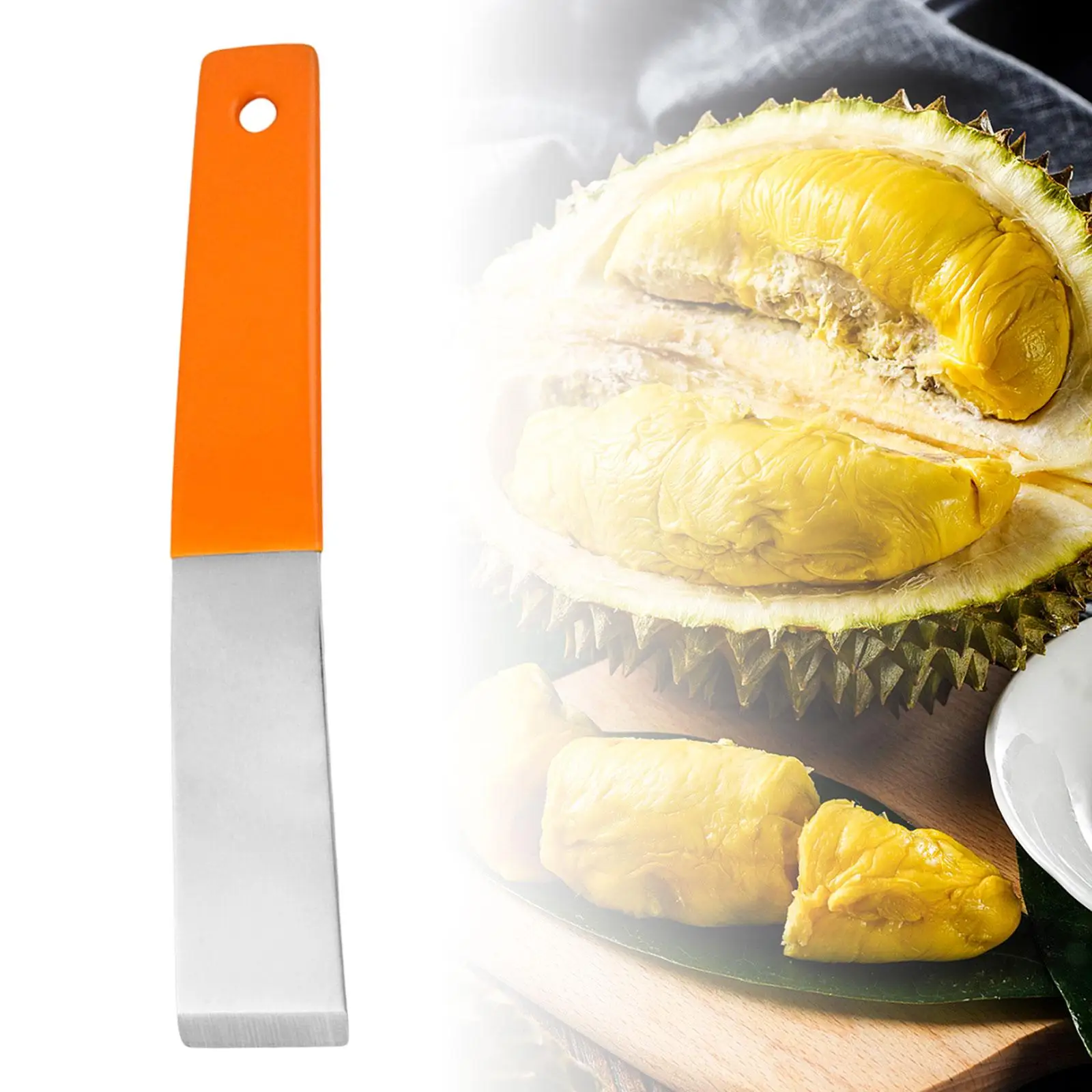 Fruit Durian Shell Opener Durable Peeling Smooth Stainless Steel Durian Opener for Camping Household Fruits Shop Gadget Utensils