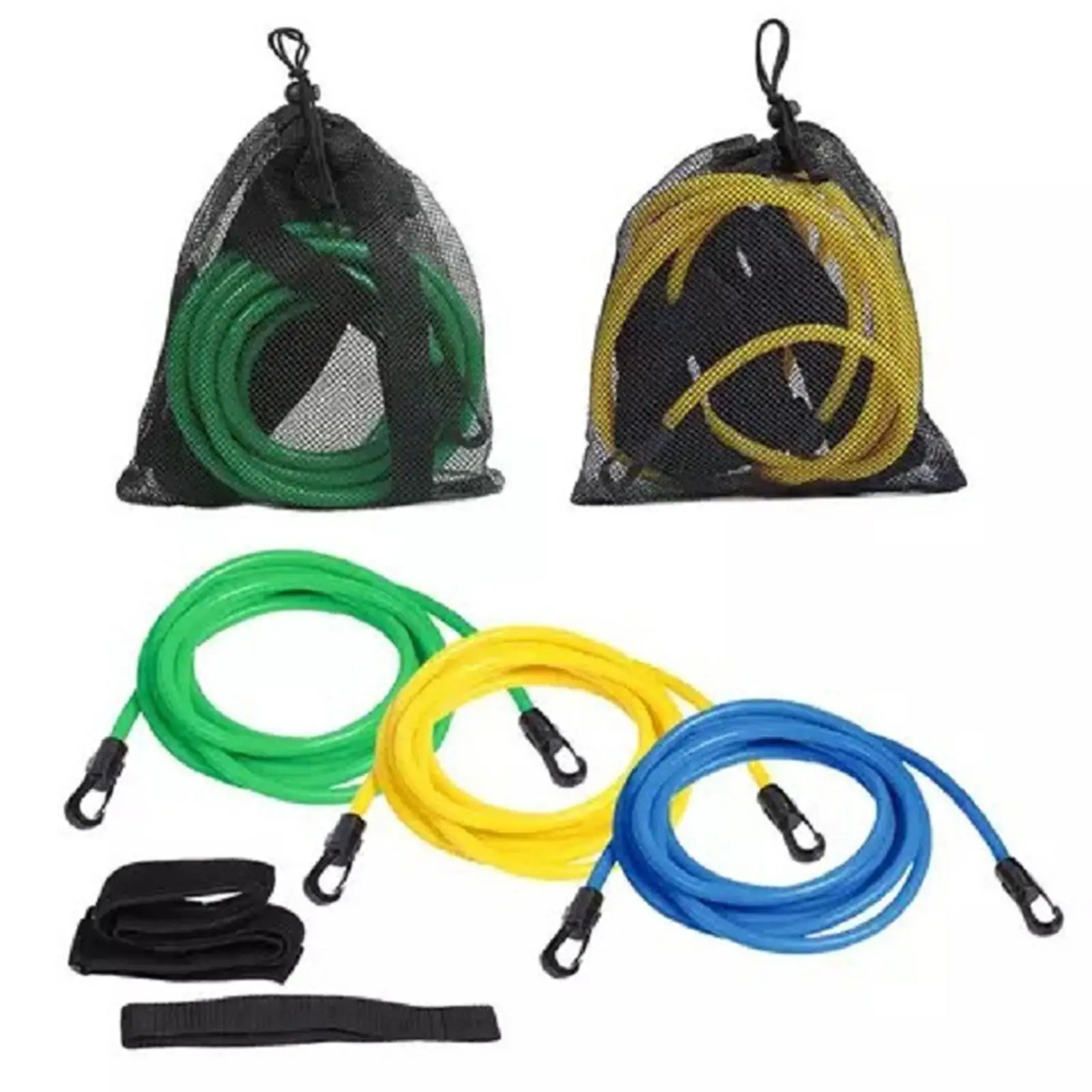 3M Adjustable Swim Training Resistance Elastic Belt Swimming Exerciser Safety Swimming Belt Swim Tether Elastic Rope Band