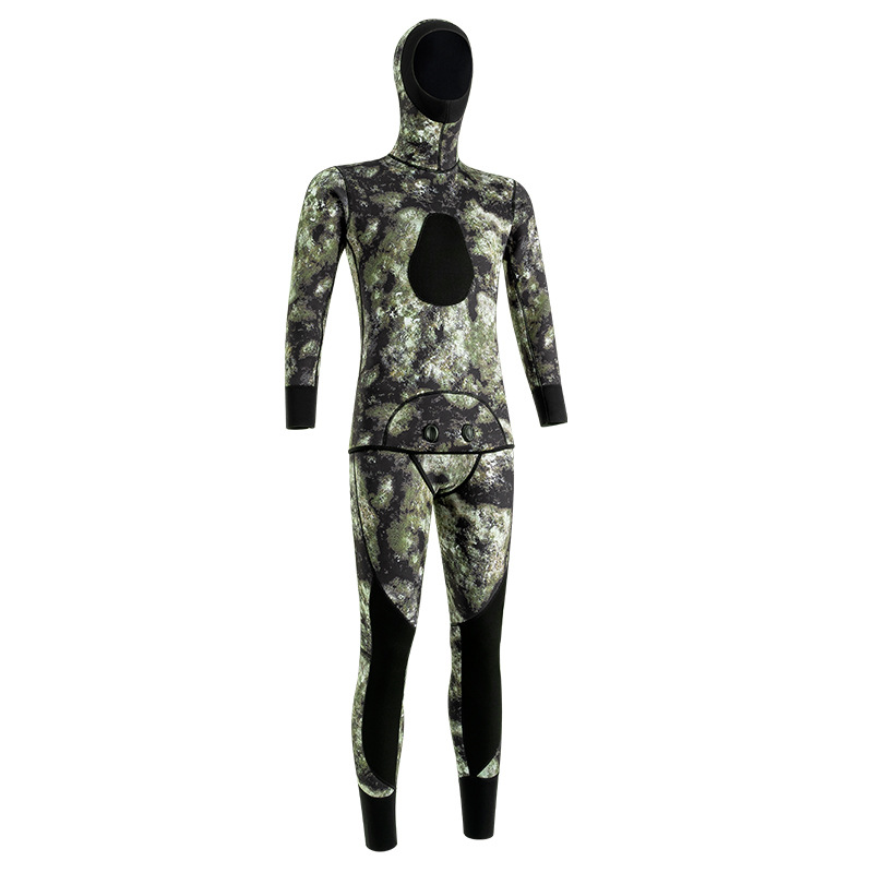 Title 3, HOT 5mm Camouflage Wetsuit Long Sleeve Fission ...