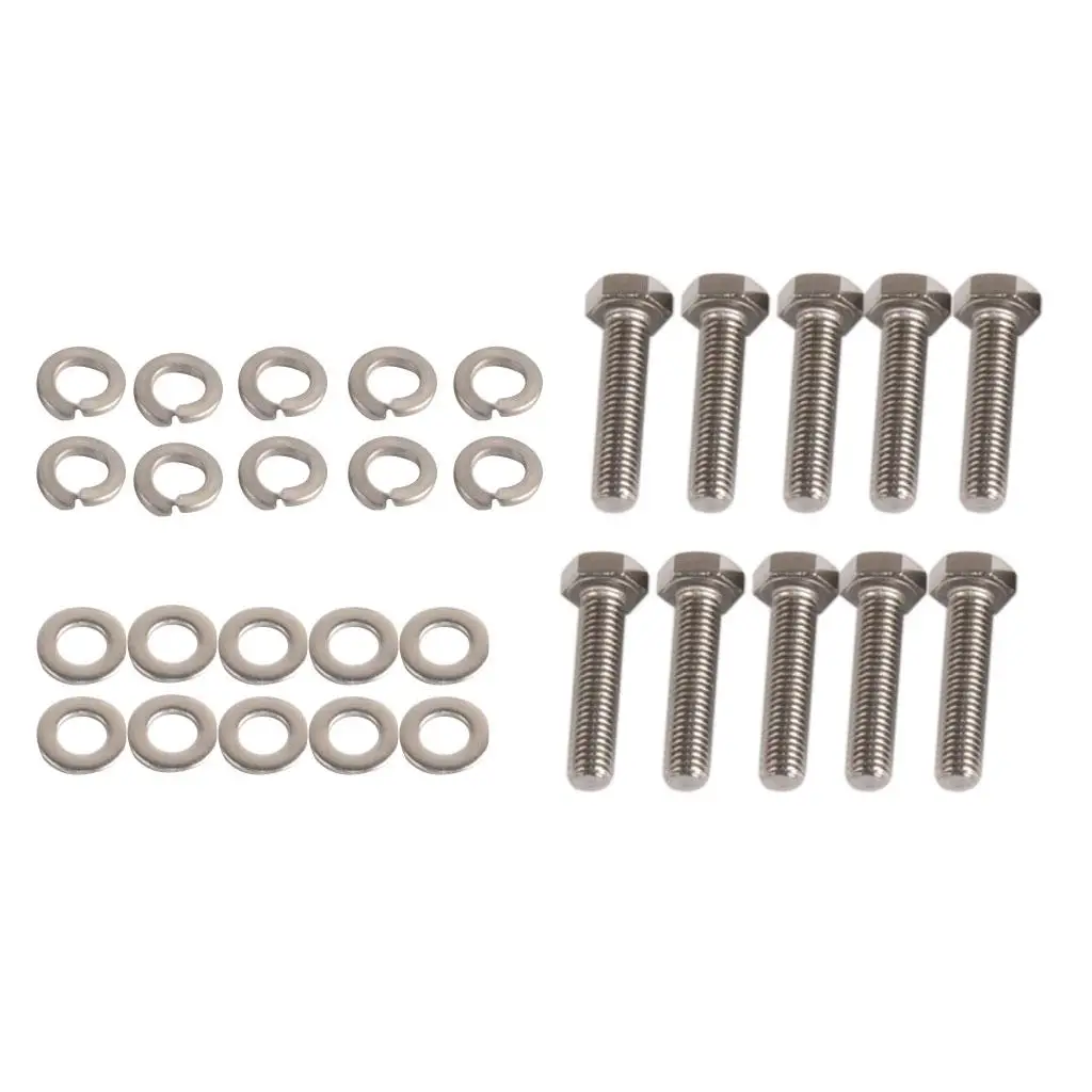 EXHAUST MANIFOLD BOLTS STAINLESS STEEL BOLT KIT BOLTS FOR FORD 6.8L