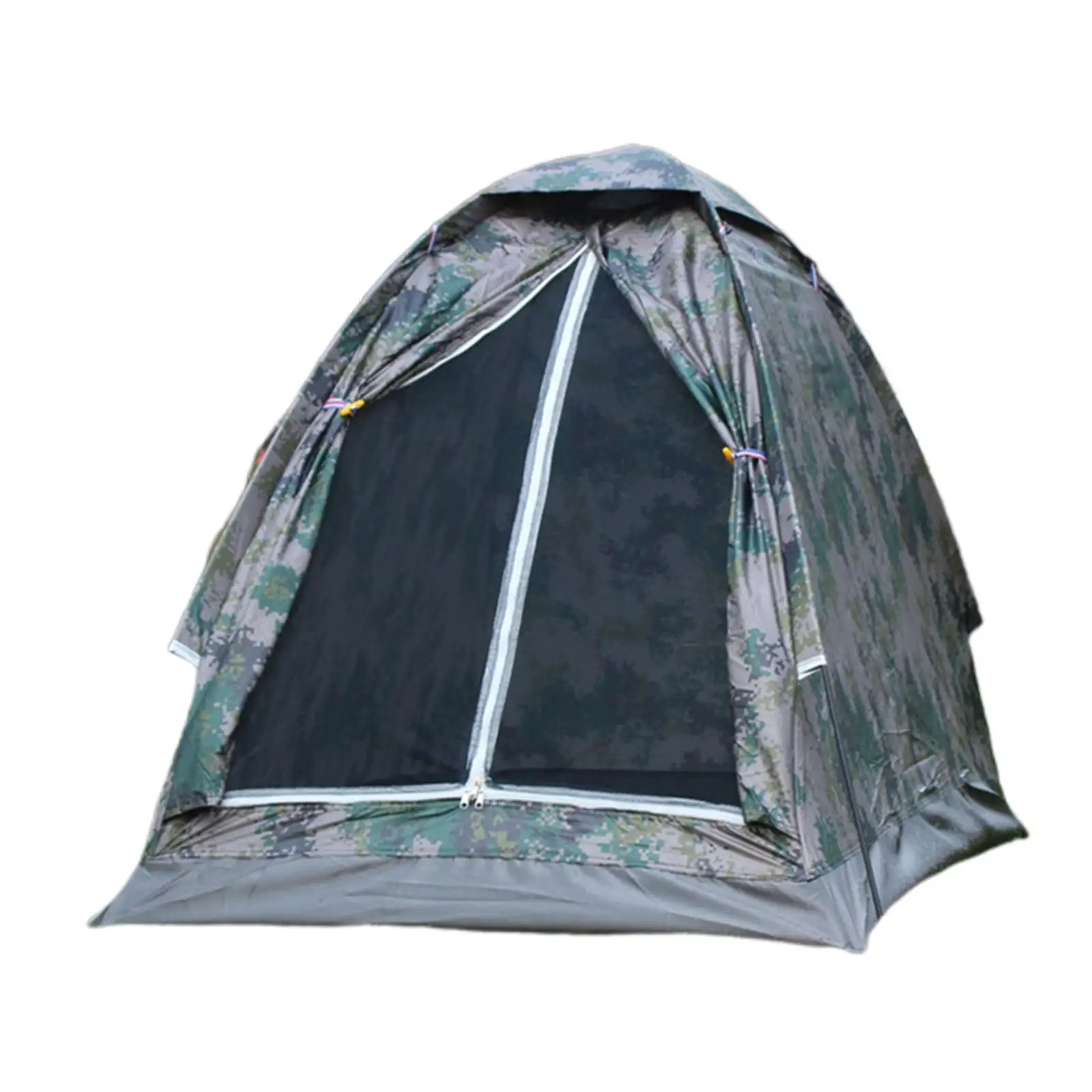One to Two Person Camping Tent Beach Tent Single Layer Tent Portable Camouflage Outdoor Tent for Hiking Traveling
