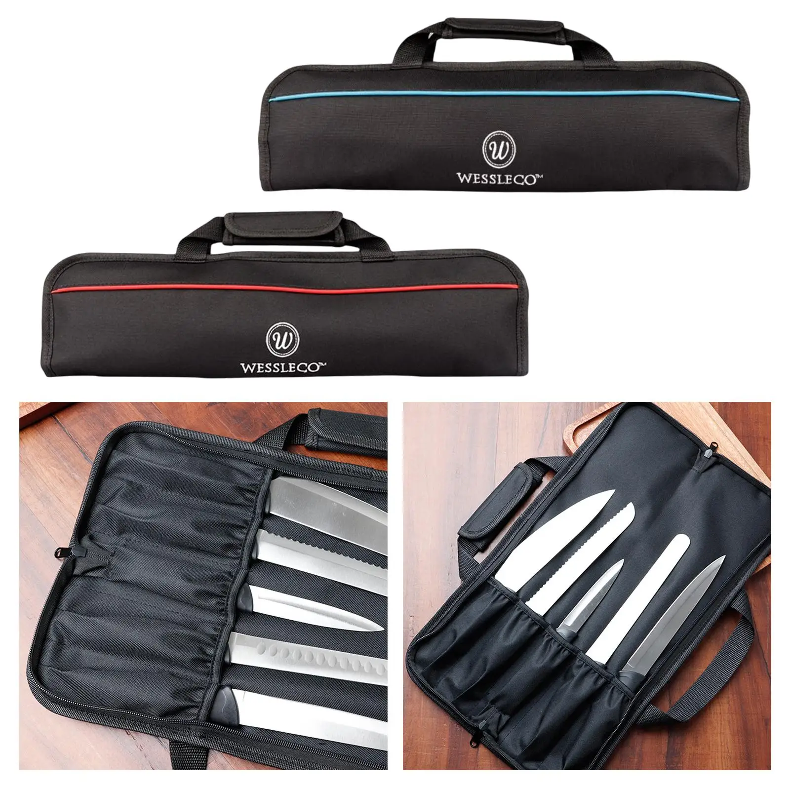 Knife Bag Carry Case Bag Knife Case Knife Cutlery Carrier Carry Case for BBQ
