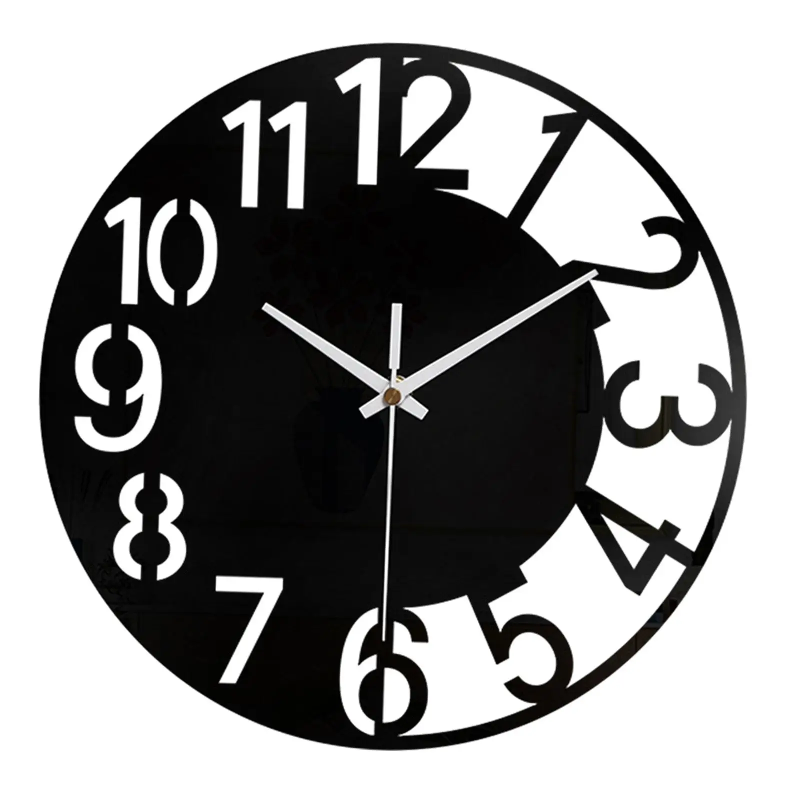 Acrylic Wall Clock Simple Silent Festival Gift Decorative Clock Large Wall Clock for Kitchen Bedroom Living Room Hotel Bathroom
