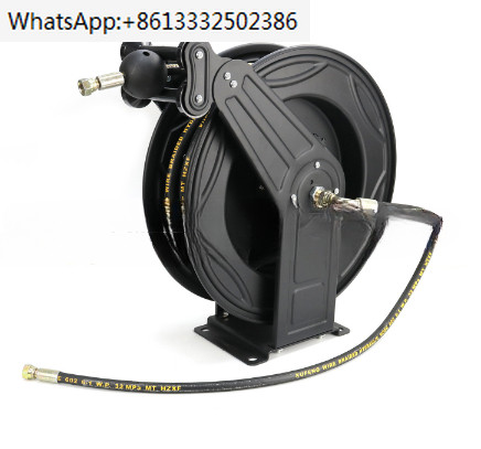 HIgh Pressure Hose Reel Automatic Retract Reel With 10M 15M Hose  Retractable Storage Winch For Gardening