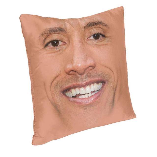 Sobrancelha meme dwayne the rock johnson capa de almofada 35x35 cm veludo  lance travesseiro caso decoração da sua casa cama escritório sofá fronha -  AliExpress