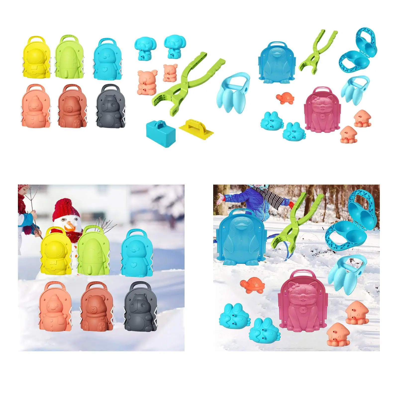Clip Kit Sand Toy with Handle Clamps Play Sandball for Winter Outdoor Children Ball Fights Birthday Toddlers Gift