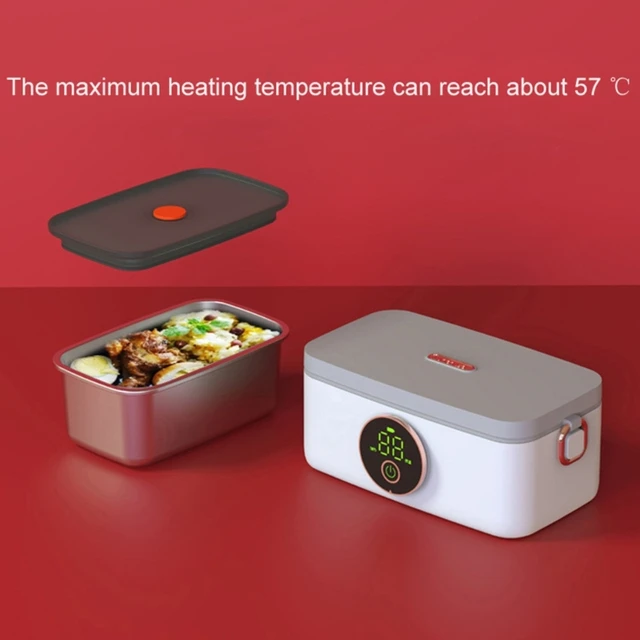 83XC 5-Gear Heating Lunch Box for Work & School Battery Powered Portable  Food Warmer