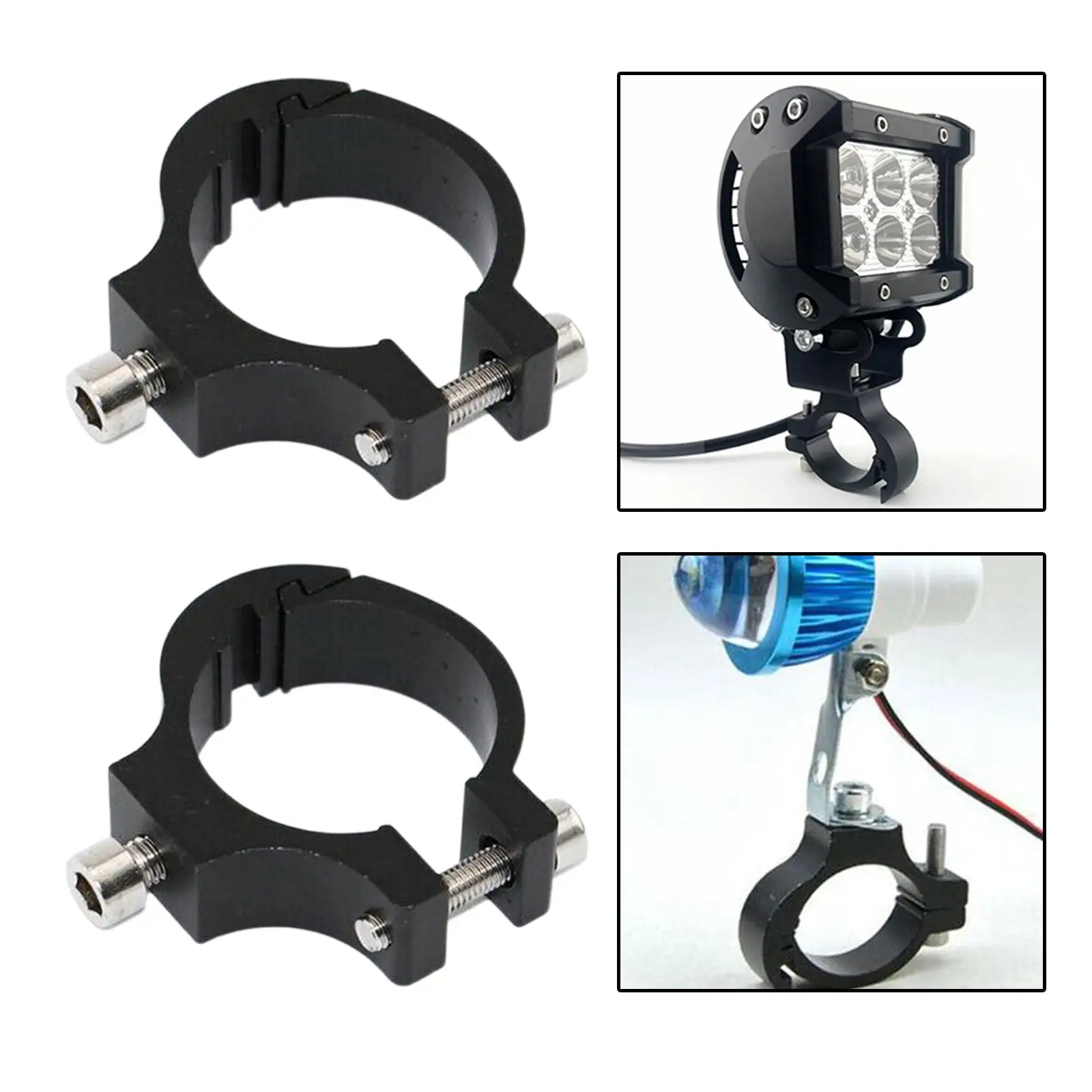 2 Pcs Motorcycle Headlight Bracket Holder Clamp for Car