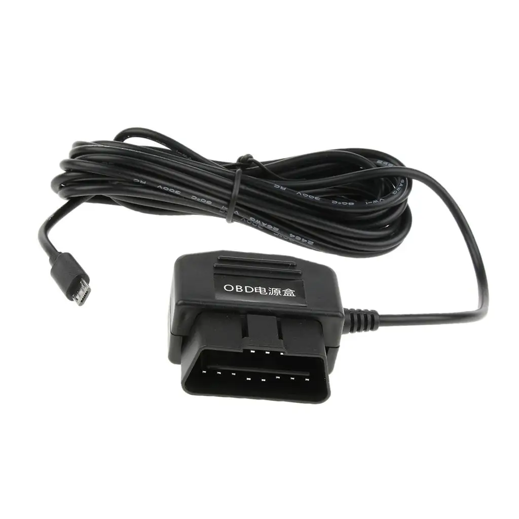 12V/36V to 5V Car   Cam Hardwire Power Inverter Cable Micro USB Right Head