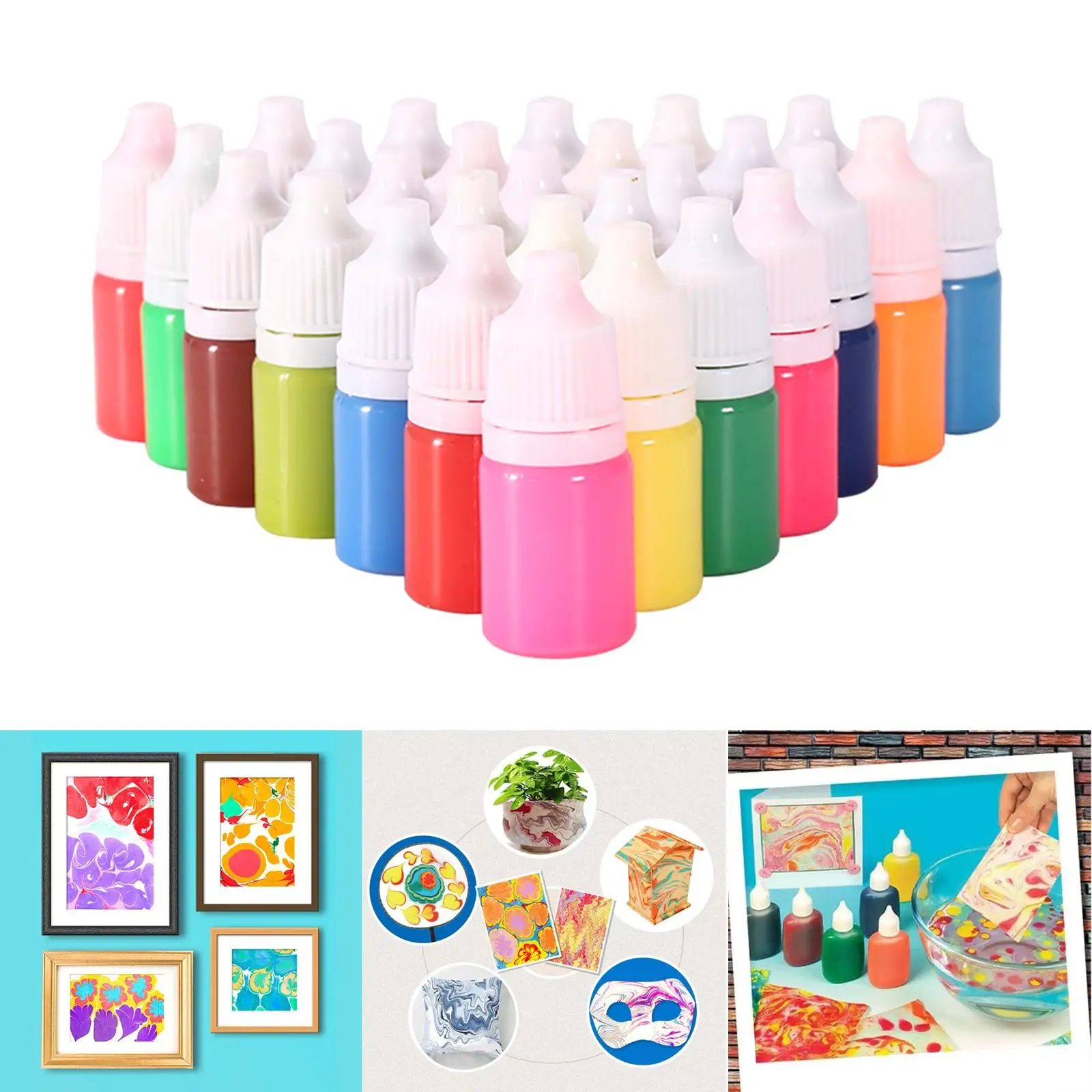 Water Painting Set Art Supplies Watercolours Art Craft 24 Tubes DIY Paint Water Drawing Set for Educational Toy Gift Children