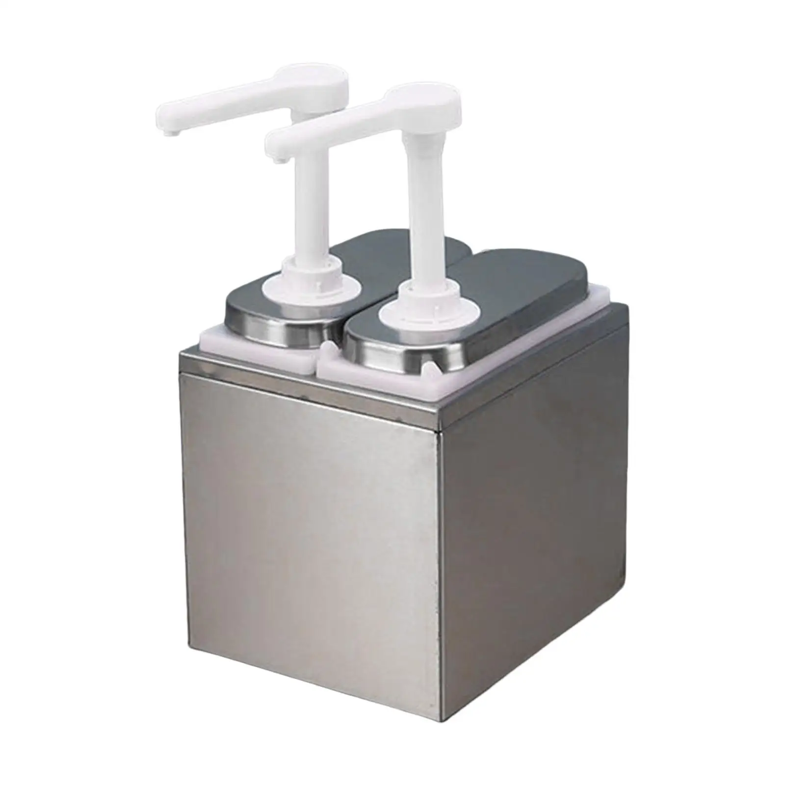 Gravy Dispenser Pump 1.4L Capacity Detachable Manual Salad Seasoning Sauce- for