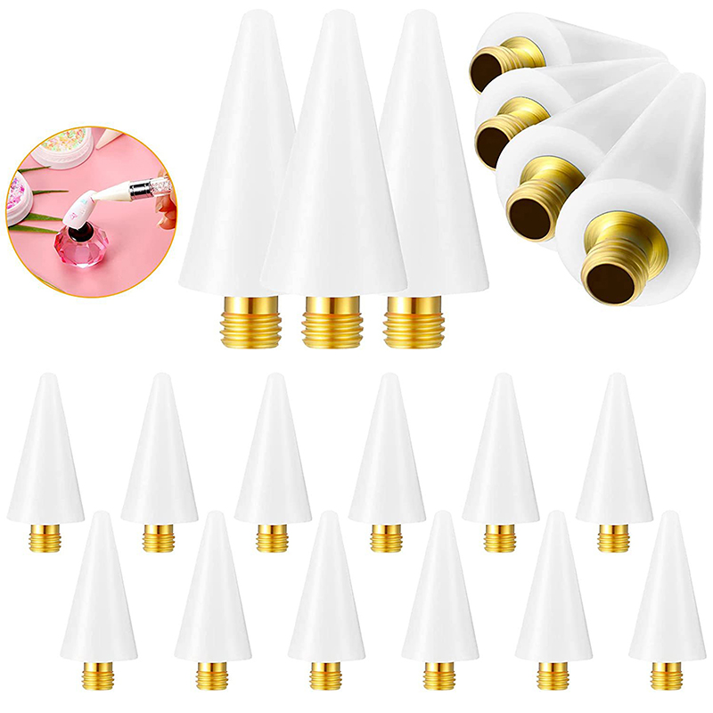 Description Picture 4 of item5Pcs Nail Dotting Wax Pen Replaceable Head Beads Rhinestones Gems Picker Dotting Pen Manicure Self-adhesive Nail Art Tools