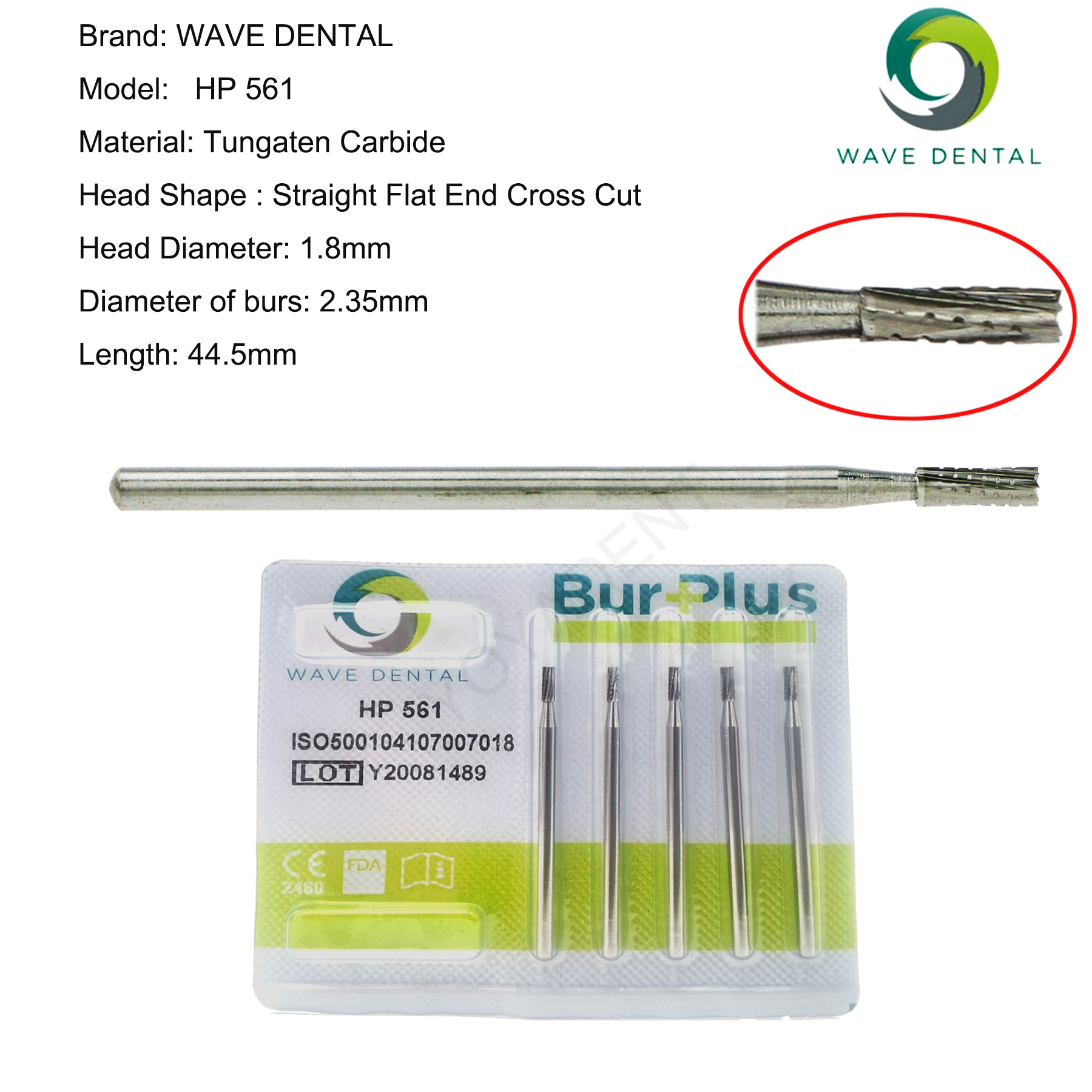 Best of WAVE Dentistry Drill Dental Tungsten Carbide Burs Straight Fissure Slow Burs 2.35mm For Straight Nose Cone Low Speed Handpiece Reviews & Tips - Image 6