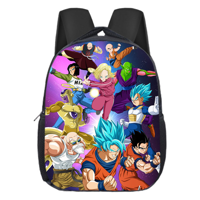 Dragon Ball Z Anime￼ Shoulder BAG SCHOOL BACKPACK Son Goku Orange Oxford  cloth