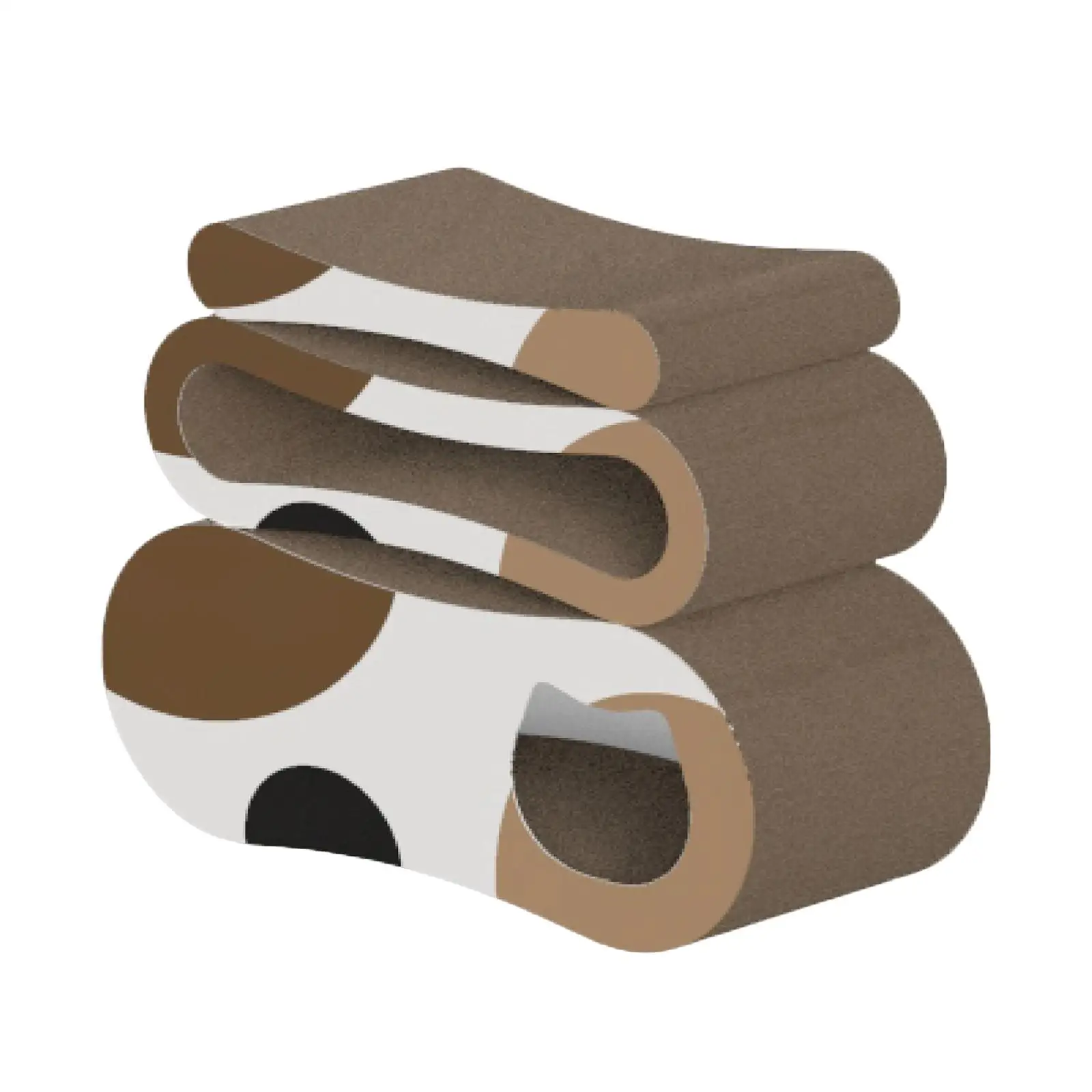 3Pcs Cat Cardboards Corrugated Scratcher Bed Supplies Claw Scratching Board for Claw Scratching Training Grinding Claws