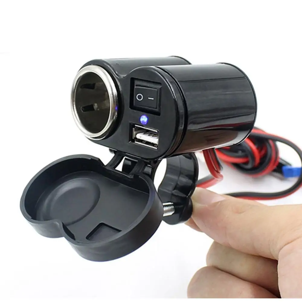 1.5A USB Motorcycle  Lighter Power Charger Outlet Socket