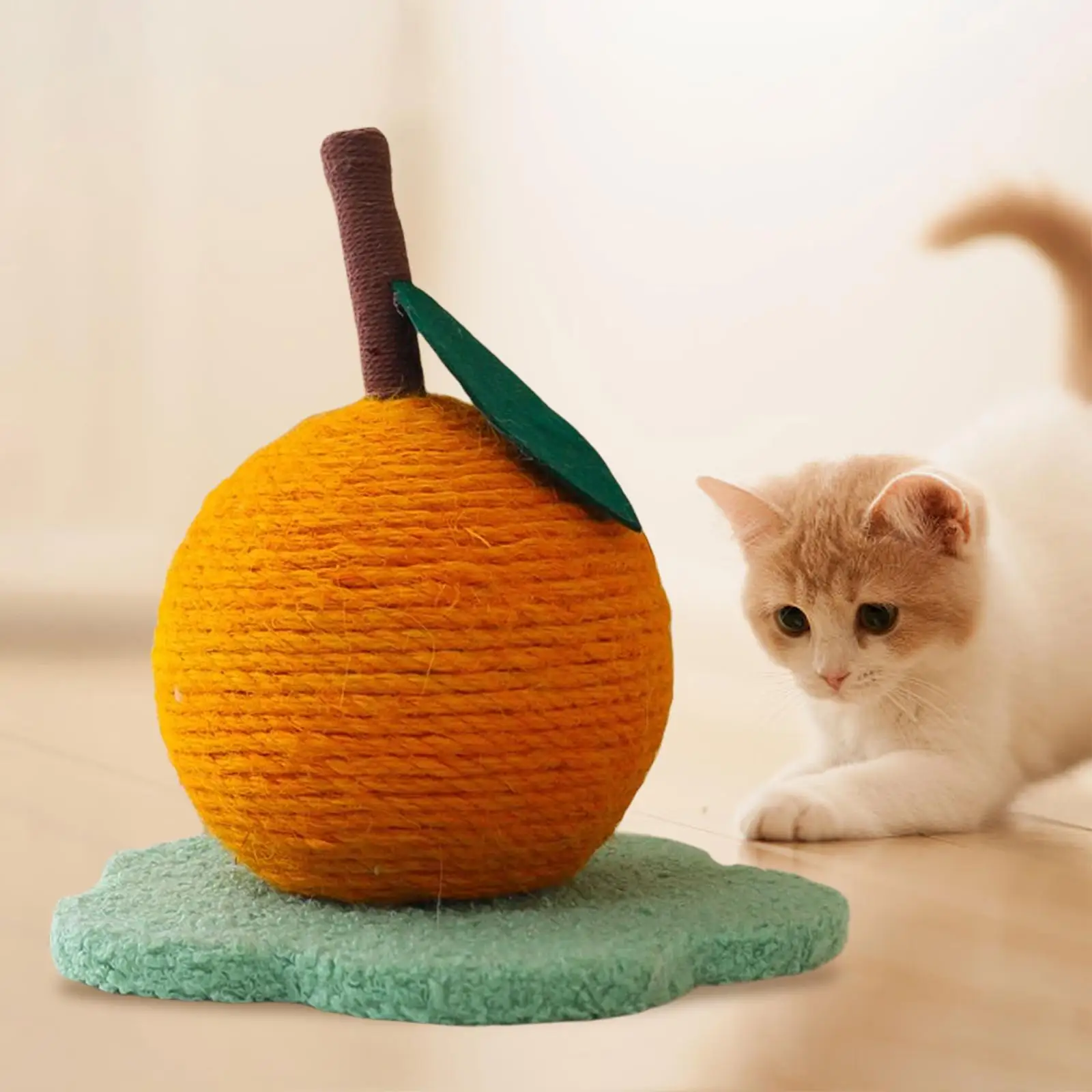Cat Scratching Post, Cat Scratcher with Sisal Ball, Cat Scratch Post for Cat, Kitten, Home Decor