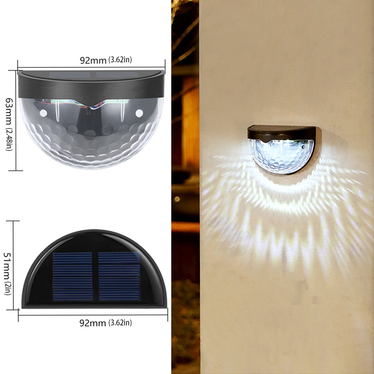 Diodo emissor de luz solar à prova