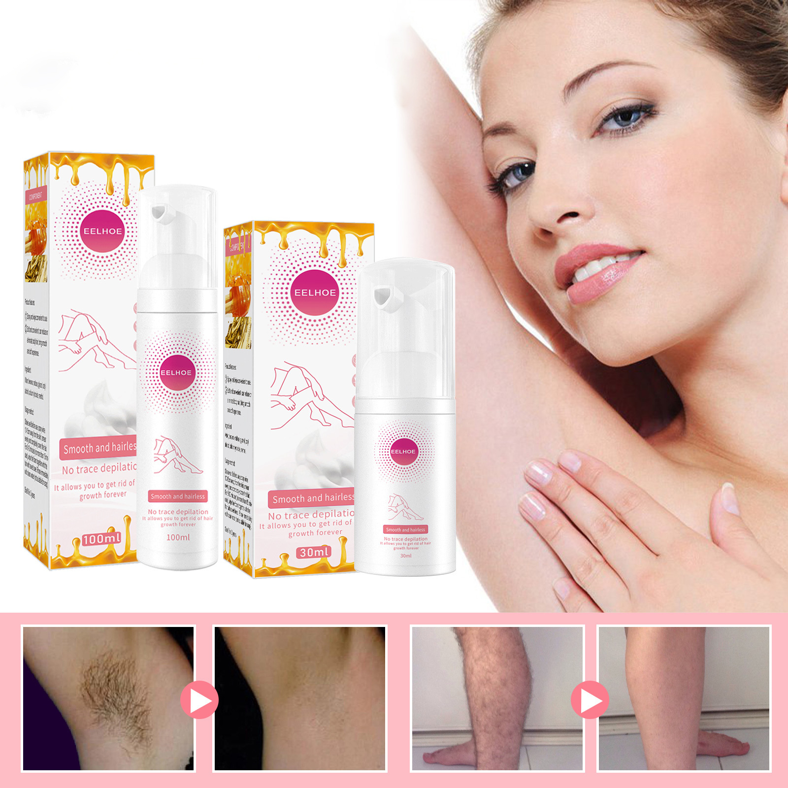 Best of Beeswax Hair Removal Mousse Painless Hair Removal Cream Spray For Armpit Body Bikini Legs Hair Remover Foam Hair Removal Tool Reviews & Tips