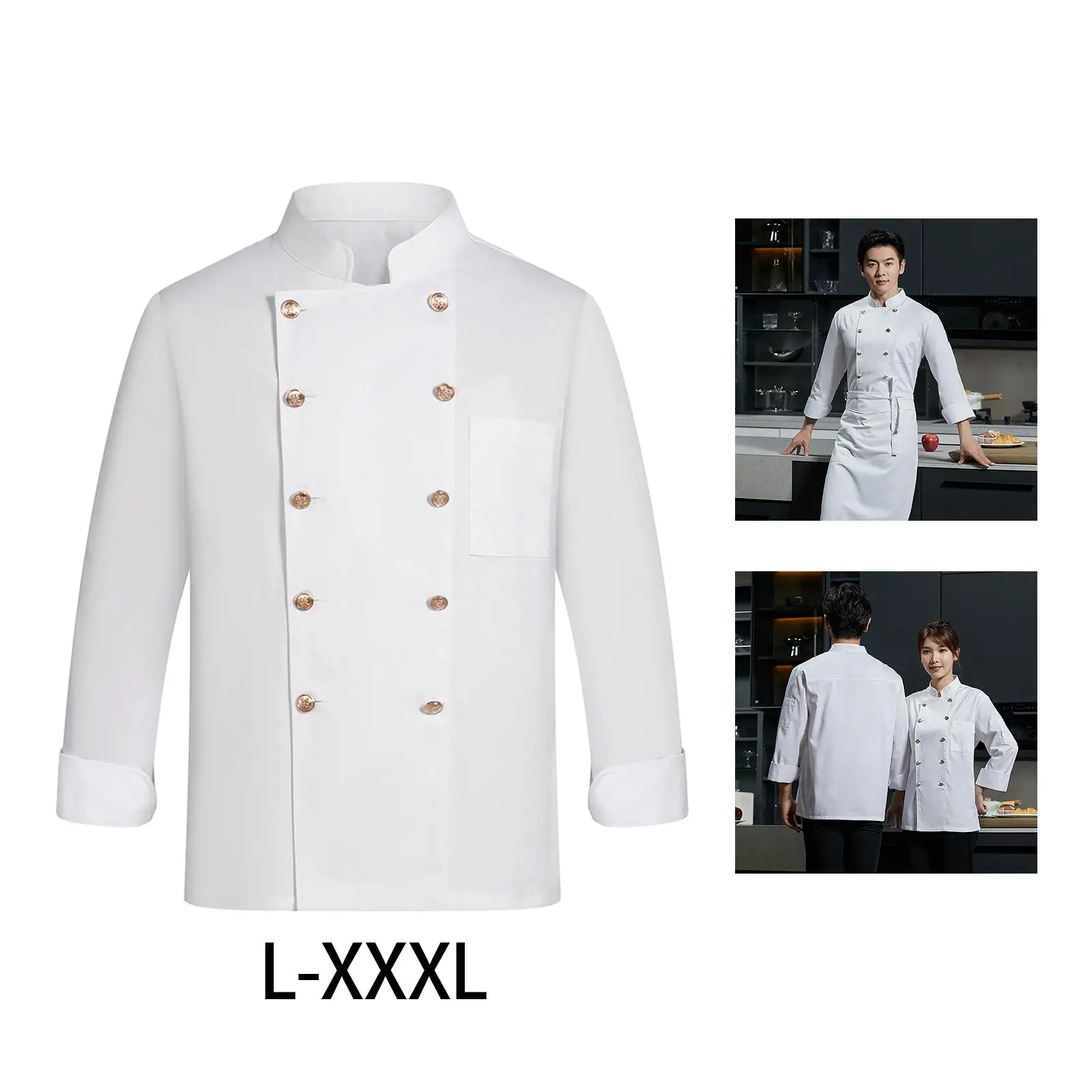 Universal Chef Clothes Sweat Absorption Work Wear Jacket Chef restaurant