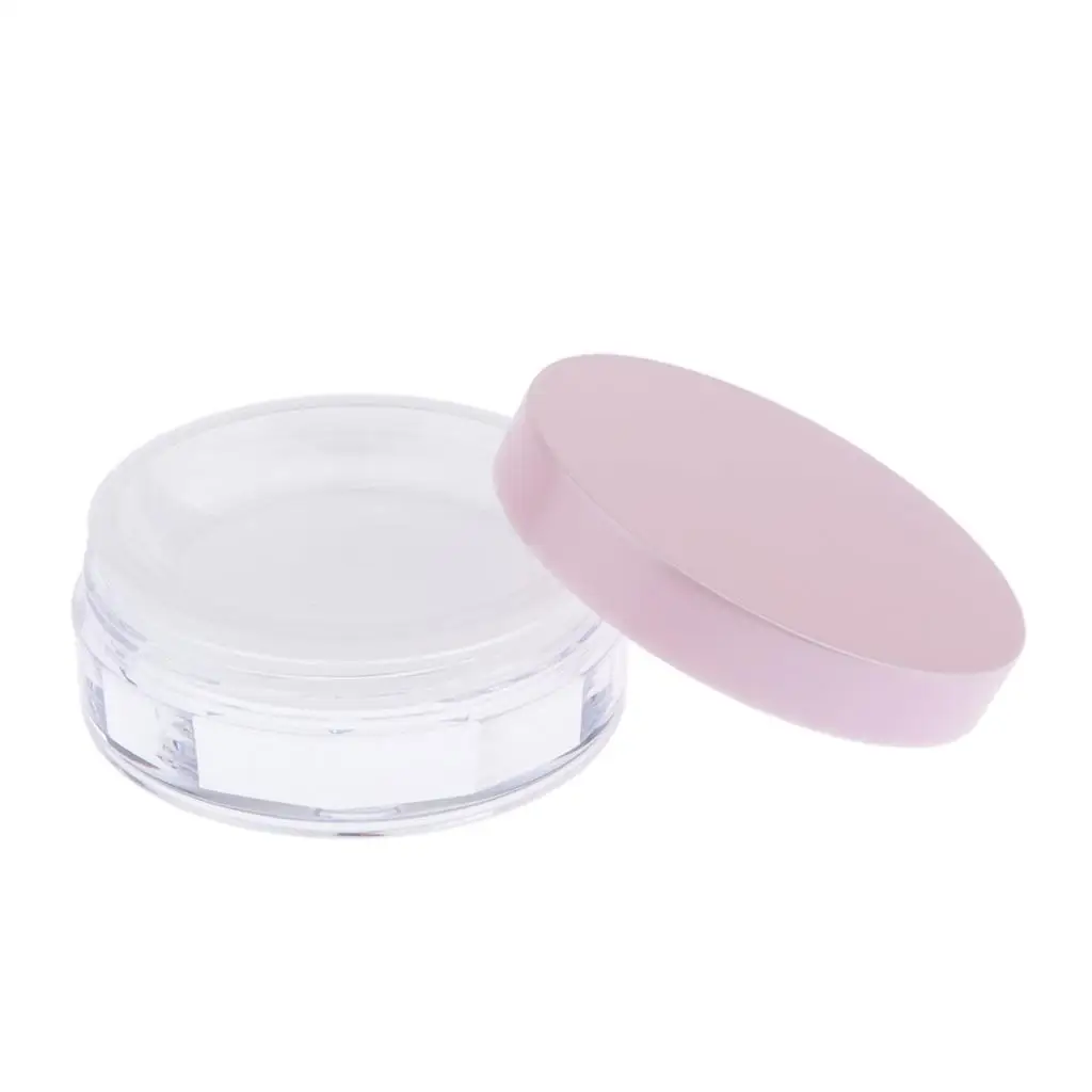Empty powder container powder compact cosmetic jar box with filter cup cover