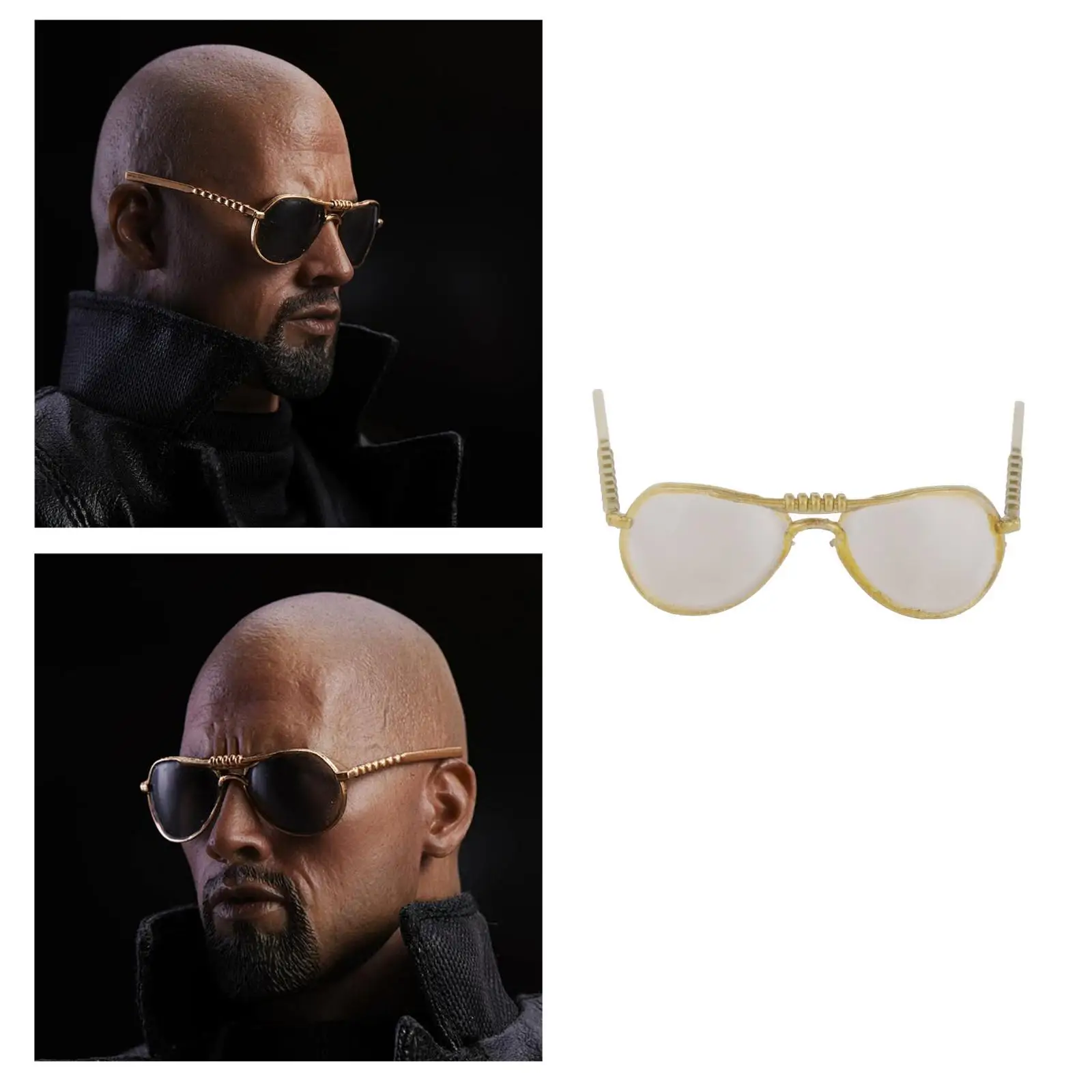 1/6 Round Sunglasses for 12inches Action Figures Dress-up