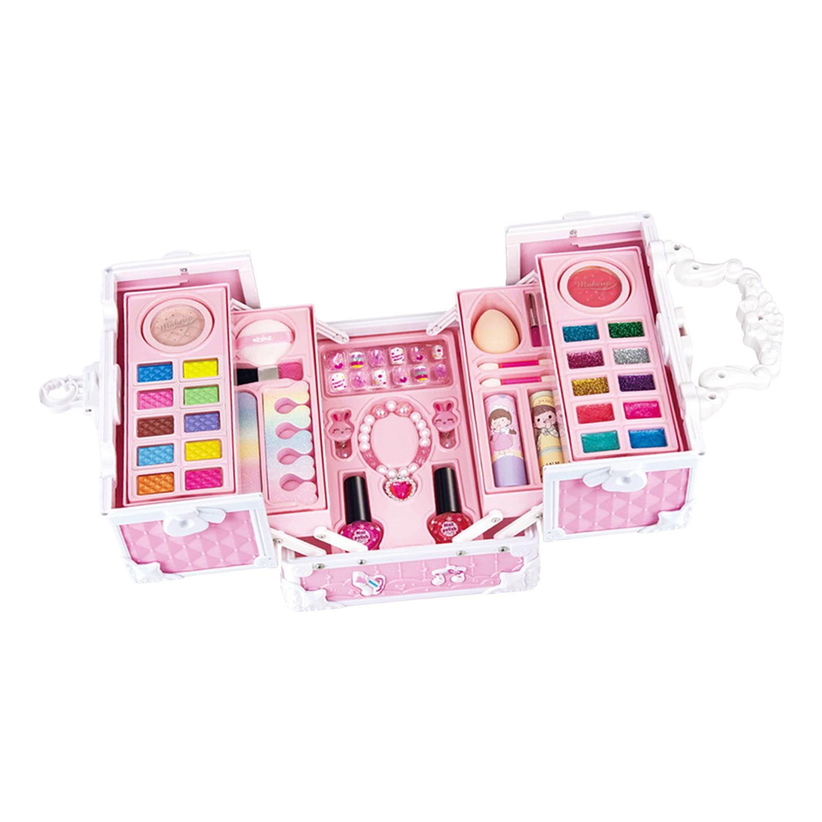 Kids Makeup Kits Makeup Set Toy Vanity Set Girls Toy ,Role Playing for Age 3 4 5+ Toddlers Present Gift