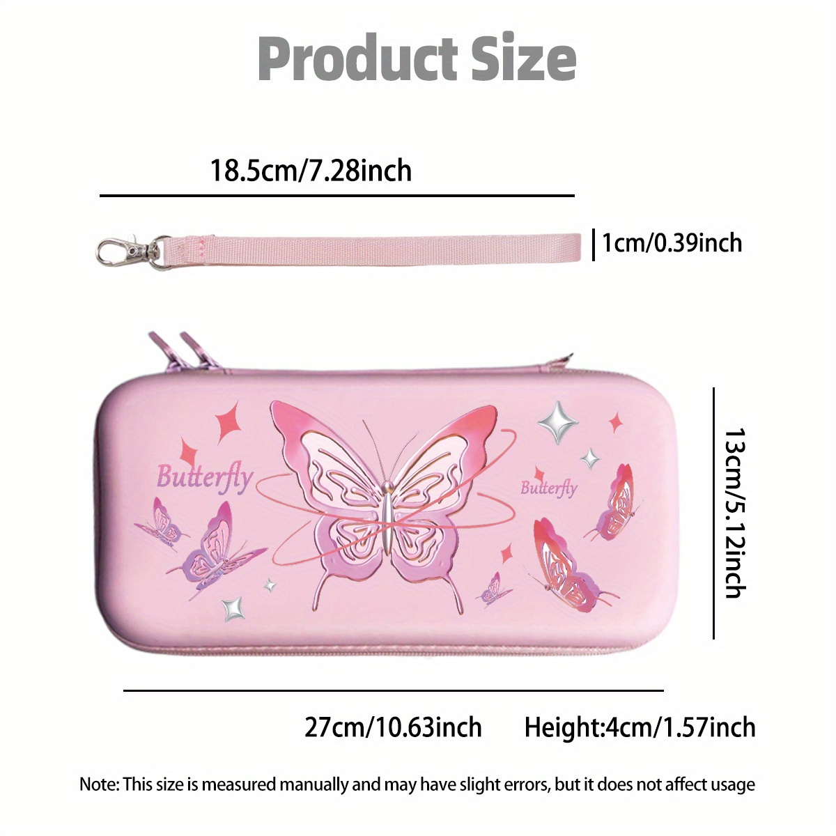 Title 7, Pink Purple Butterfly Nintendo Switch Portable ...